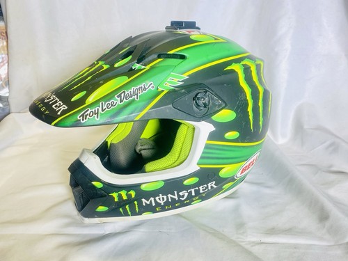 RARE Troy Lee Designs MONSTER ENERGY Motocross Supercross Bell Mips Mx-9 Helmet - Foto 1 di 12