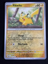 2023 Pokémon 151 Pikachu 25 /165 English TCG Reverse Holographic Holo Foil
