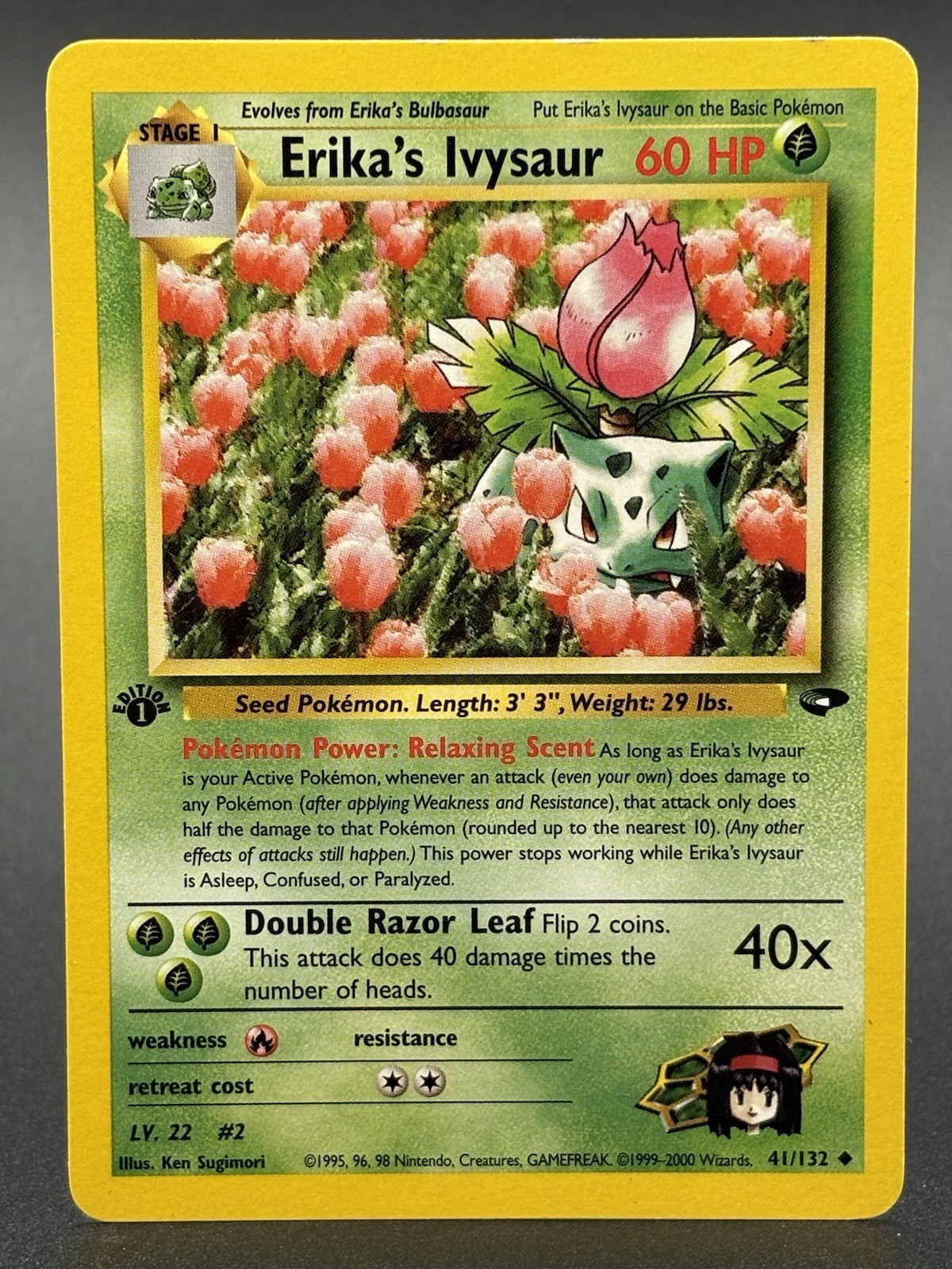 Erika's Ivysaur 41/132 Gym Challenge 1st Edition LP