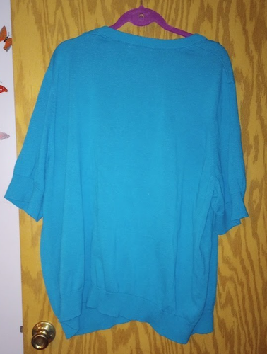 womans cardigan teal size 4x - Picture 2 of 2
