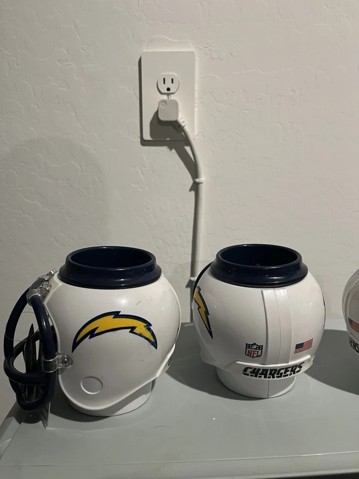 NFL Chargers Helmet Drink Holder Brand New With Tags - Image 2 of 2