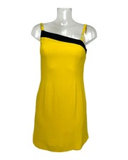 Versus Gianni Versace – Y2K - Robe jaune haut asymétrique– Made in Italy