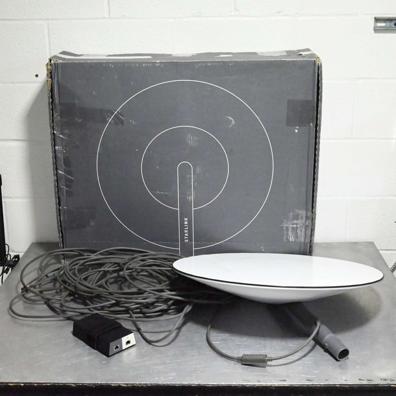 Starlink Gen 1 Internet Partial Kit 02532005-501/M  w/ Dish, PWR Supply Adapter