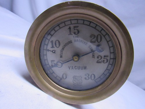 WESTINGHOUSE MACHINE COMPANY vintage VACUUM GUAGE - Picture 3 of 6