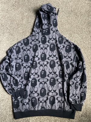 Bape x Coach Pullover Hoodie Size XL, Fast Shipping, USA