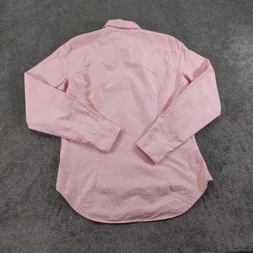 Ralph Lauren Shirt Womens UK 10 Pink Long Sleeve Button Up Preppy Equestrian - Picture 2 of 10