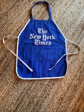The New York Times Newspaper Worker Blue Apron with Pockets