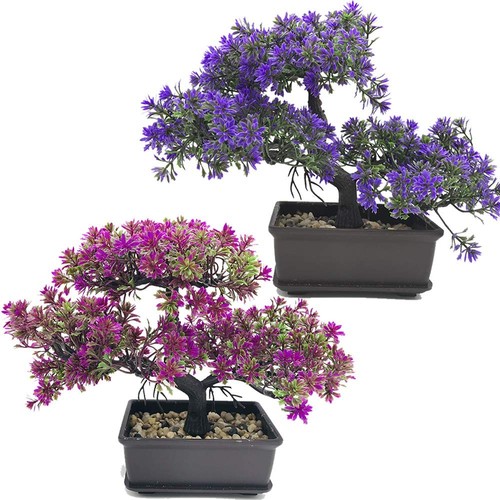 Artificial Bonsai Tree-Fake Plant in Pot Artificial Plants,Faux Bonsai Japane...
