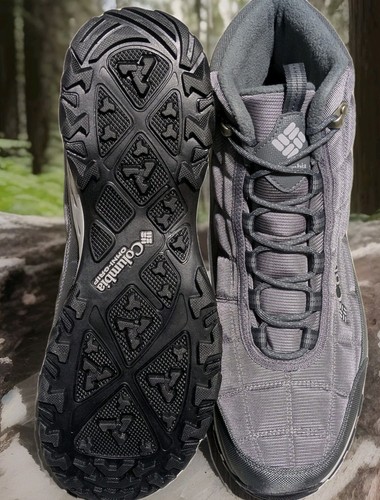 Mens Columbia Harper Forest II Trail Boot Waterproof 200G Insulation Sz 13 Gray - Afbeelding 1 van 9