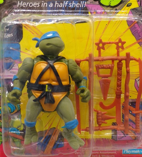Playmates TEENAGE MUTANT NINJA TURTLES Leonardo 10 BACK Sealed TMNT Soft Head !! - Picture 2 of 10