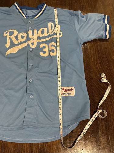 Eric Hosmer #35 Kansas City Royals - 85 World Series Patch - Men’s 2XL Jersey 52 - Picture 11 of 12