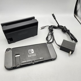 Nintendo Switch Video Game Console HAC-001 With Dock + Cords + Joy-Cons / Tested