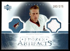2005-06 Upper Deck Artifacts Frozen Brett Hull jersey game used 182/275 Phoenix