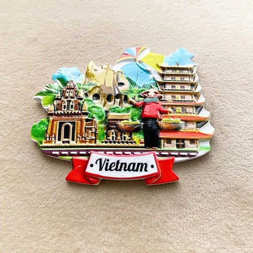 Vietnam Tourist Reise Souvenir Geschenk 3D Harz Kühlschrank Kühlschrankmagnet Handwerk - Bild 4 von 4