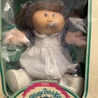 Cabbage Patch Kids Doll In Box Paci Mouth Dress P Factory 1985 Double Ponytail