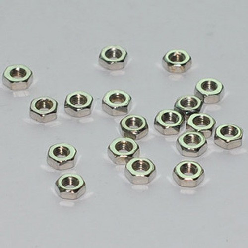  M3 Dia 3mm Hex Screw Nut Stainless Steel Nuts Good Quality DIY 100 Pcs - Afbeelding 1 van 1