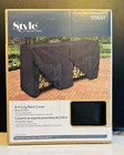 Style Selections 8-FT Log Rack Cover Black 3730327 2 Front Access Panels #34441