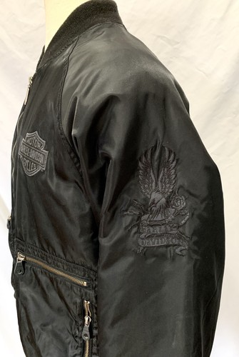 Vintage Harley Davidson Large Windbreaker Motorcycle Jacket - Picture 4 of 10
