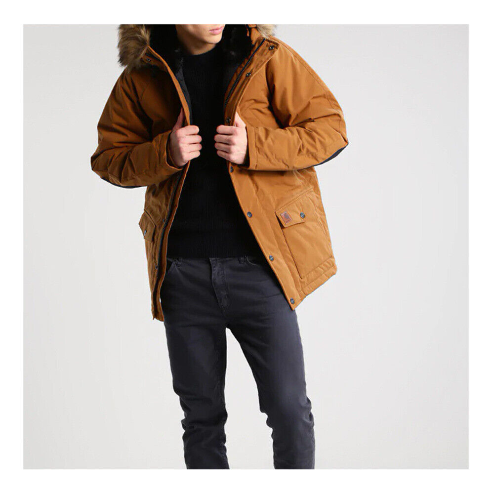 Jacket Parka Man Carhartt Wip Trapper Parka Cordura Hamilton Brown