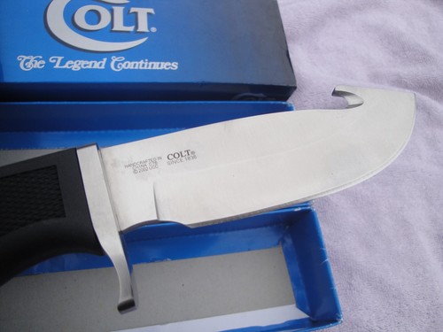 COLT CT-6 UNITED CUTLERY SKINNER GUTHOOK KNIFE NEW N BOX W/ SHEATH CASE ETCHED - Picture 4 of 7
