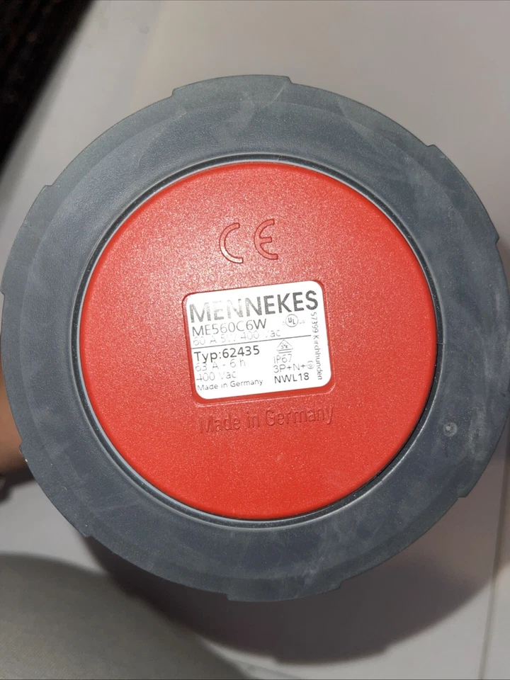 ⭐NEW ⭐MENNEKES ME 560C60W  60-Amp PIN&SLEEVE CONNECTOR.. - Image 2 of 4