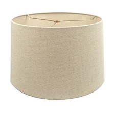 Mestar Decor Oatmeal Fabric Hardback Drum Lampshade Spider Fitter 