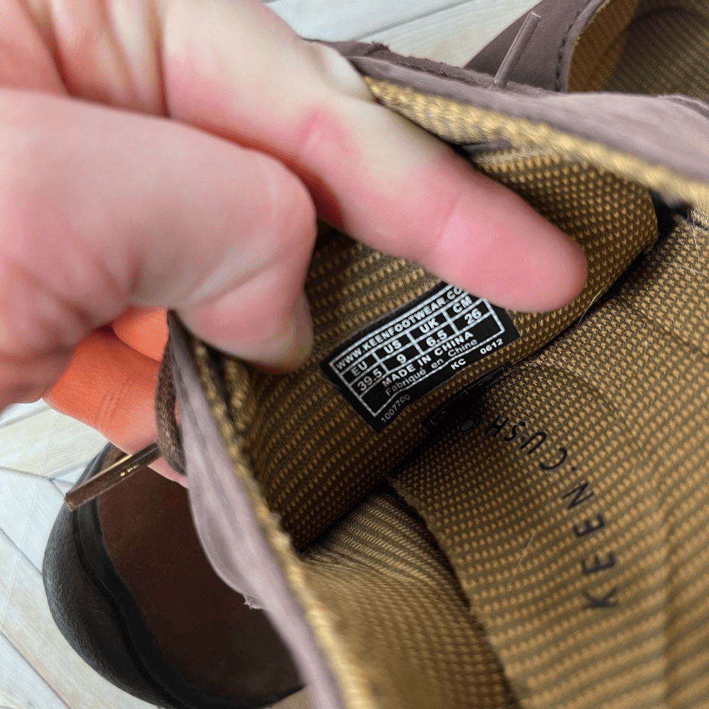 Keen scarpe con lacci donna marroni in pelle