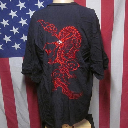 BIRD’S NEST karate OS embroidery karategi XL beat-up keikogi Dragon dogi - Picture 1 of 5