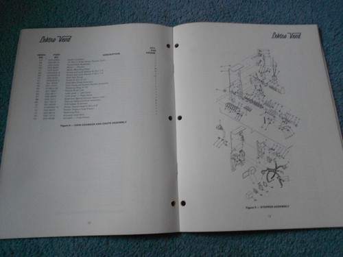 LEKTRO-VEND CORP MODEL 351 COIN CHANGER SERVICE and PARTS MANUAL ORIGINAL - Picture 7 of 10