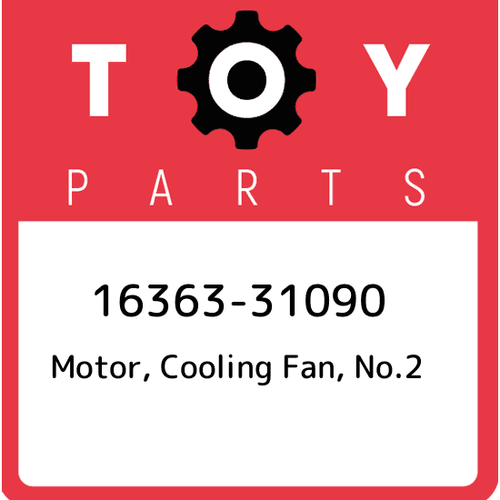 1636331090 Toyota Motor, cooling fan, no.2 1636331090, New Genuine OEM