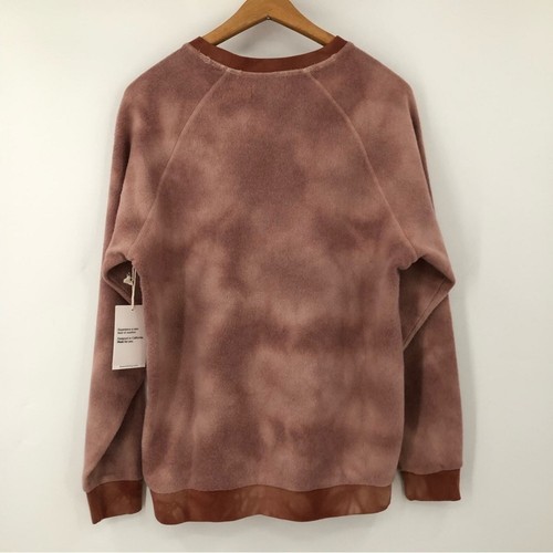 FEAT L Cuello Redondo Manta Mezcla Sudadera Pullover Algodón Rayón Tie Dye Grande - Imagen 8 de 10