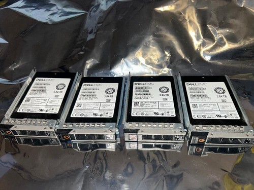 Stck.4 Dell EMC 3,84TB SATA 6Gbps 5TVXD 2,5'' SSD MZ-7LH3T8C PM883A 99%