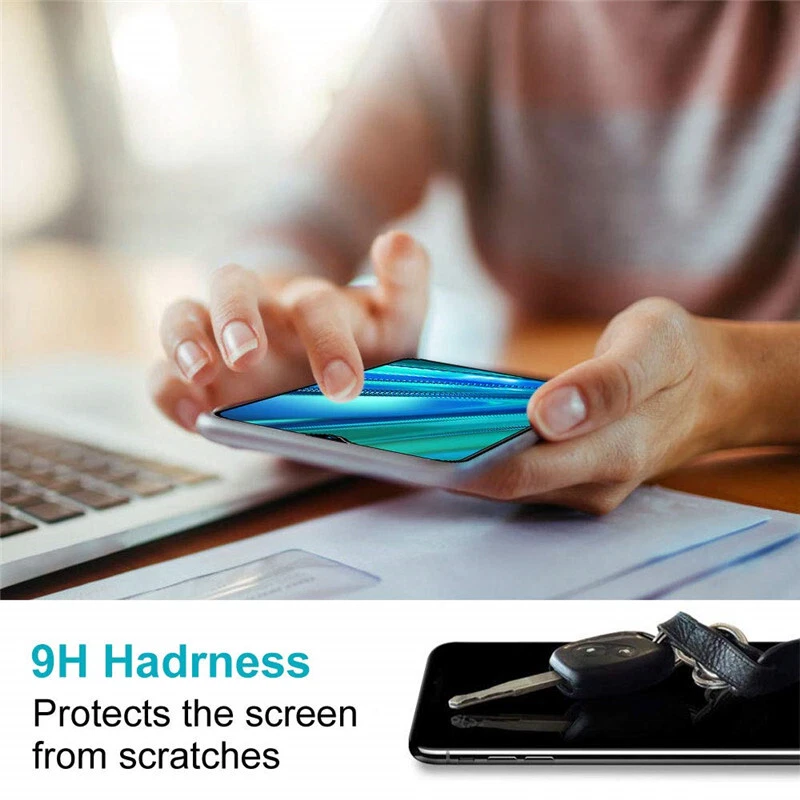 Protector de pantalla de cristal templado negro cubierta completa para Xiaomi Poco F3 Foto 3 de 4