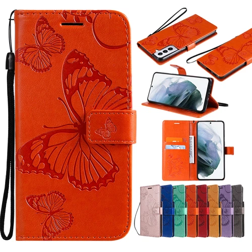 Butterfly Leather Card Wallet Case For Samsung S25 S24 S23 S22 S21 Ultra Plus - Foto 14 di 72