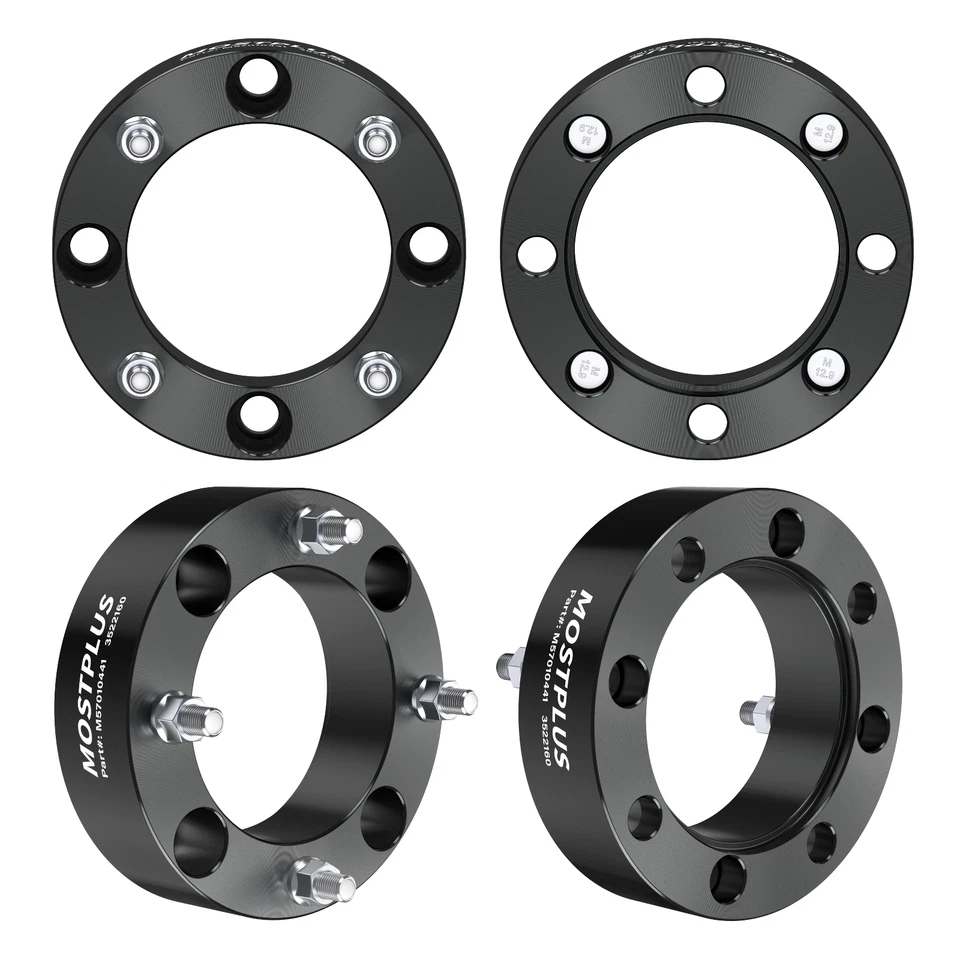 4PCS 4x156 2 inch ATV Wheel Spacers 12x1.5 Fits Polaris RZR XP Ranger 1000 900 - Image 2 of 4