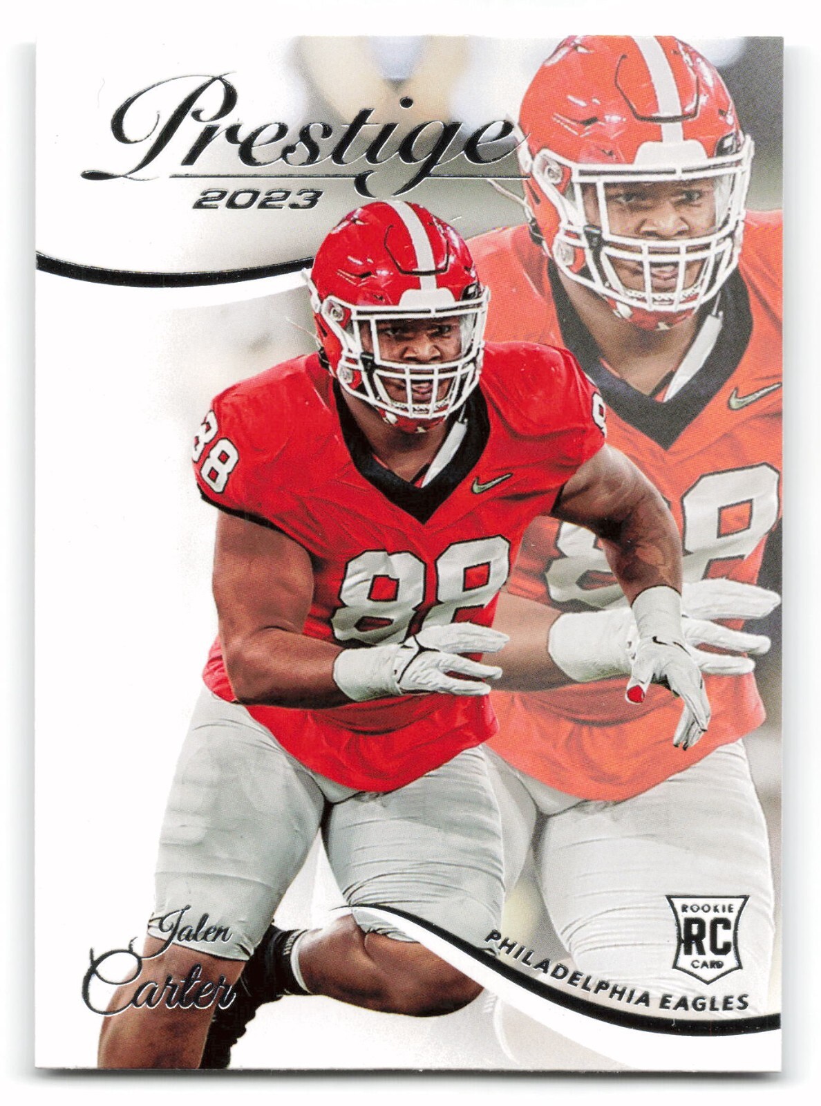 2023 Panini Prestige #344 JALEN CARTER Rookie RC  Philadelphia Eagles   !!!