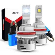 Clear White Lasfit 9007 HB5 LED Headlight Bulbs Lamps High Low Beam Super Bright