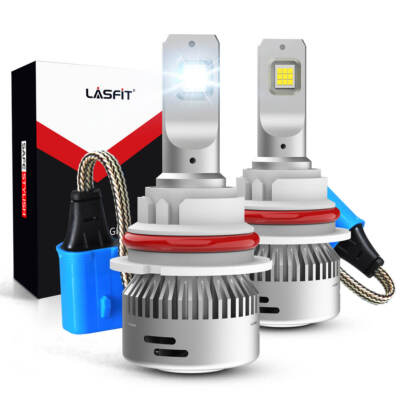 #ad Clear White Lasfit 9007 HB5 LED Headlight Bulbs Lamps High Low Beam Super Bright $59.99