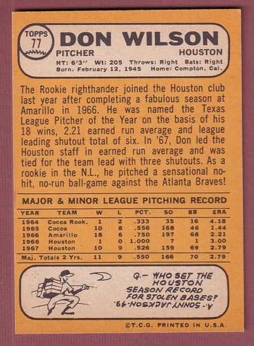 1968 Topps Baseball (1-109) * You Pick * Conditions Listed - Picture 156 of 216