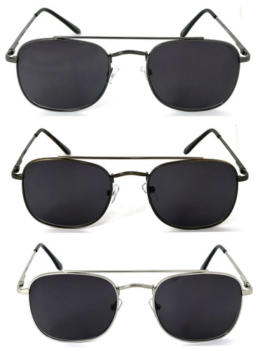 1 or 2 Pair Pilot Large Full Lens (NOT BIFOCAL) Reading Sunglasses Sun Reader - Picture 2 of 12