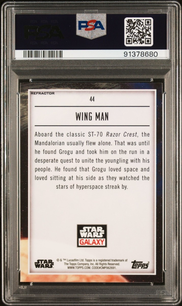 PSA 10) 2023 Star Wars Galaxy #44, “Wing Man” Refractor | eBay
