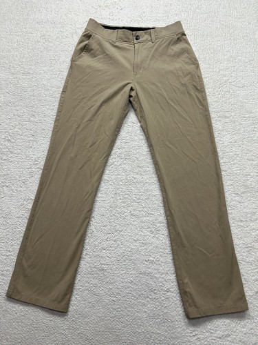 Hylete Pants Mens 30x32 Tan Performance Stretch Slim Pants