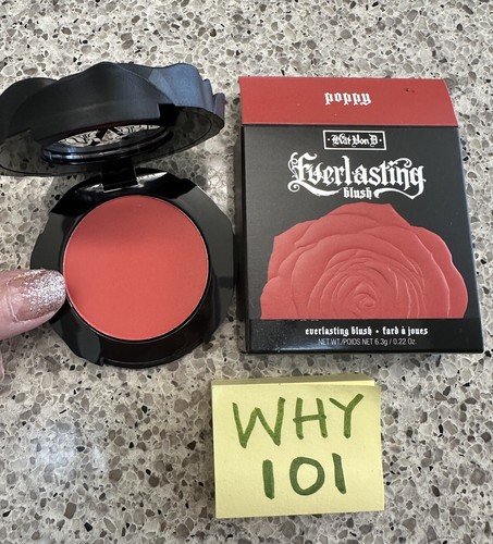 Kat Von D KVD Everlasting Blush POPPY .22oz/6.3g FULL SIZE; SEALED BOX $29.50 - Picture 8 of 17