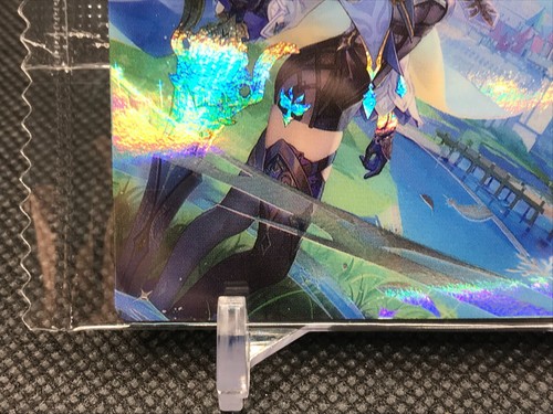 Nueva tarjeta de oblea V21 EULAGenshin prisma miHoYo BANDAI hecha en JAPÓN CCG TCG a - Imagen 3 de 12