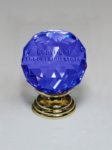 Crystal Glass Door Knobs Cabinet Cupboard Furniture Kitchen Handle - Pull - GOLD - Picture 5 of 7