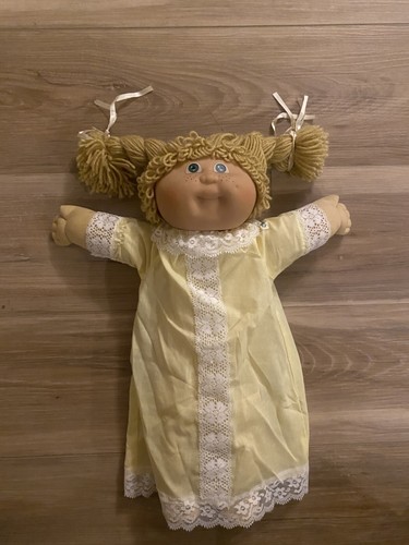 Jesmar Spain Cabbage Patch Kid Blonde Wheat Blue Eyes Freckles HM 2 Good 1984 - Picture 5 of 24