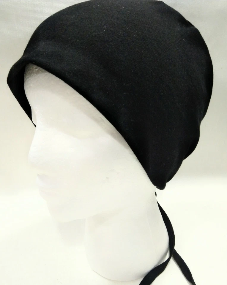 Stretch Cotton Jersey Embroidered Nurse Scrub Cap Unisex Surgery Hat Head Cover  - Image 3 of 4