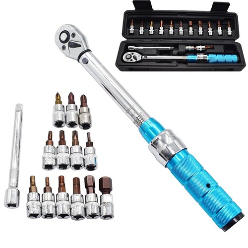 Torque Wrench Set 1/4" 224Nm Bike Torque Wrench Allen Key Tool Socket