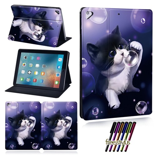 Animal PU Leather Stand Cover Case For Apple iPad 5/6/7/8/9/10/Mini 1 2 3 4 5 - Picture 28 of 33