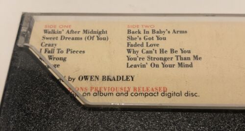 Patsy Cline Brand New 12 Greatest Hits Cassette tape 1988, MCA Records MCAC-12 - Picture 3 of 3
